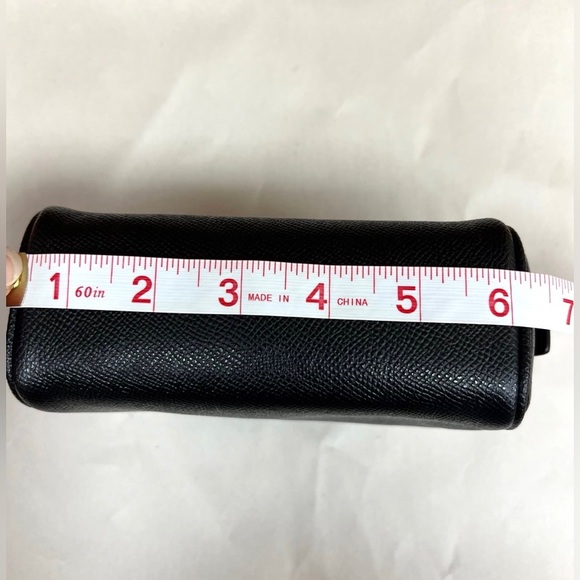 Coach Canvas Dome Cosmetic Makeup Case Black With Logo $118 - Picture 4 of 5